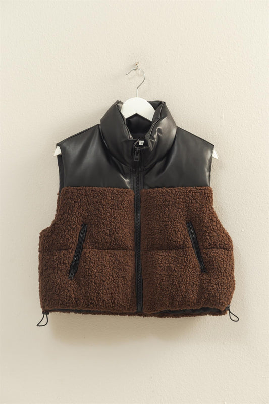 Sherpa Puffer Vest